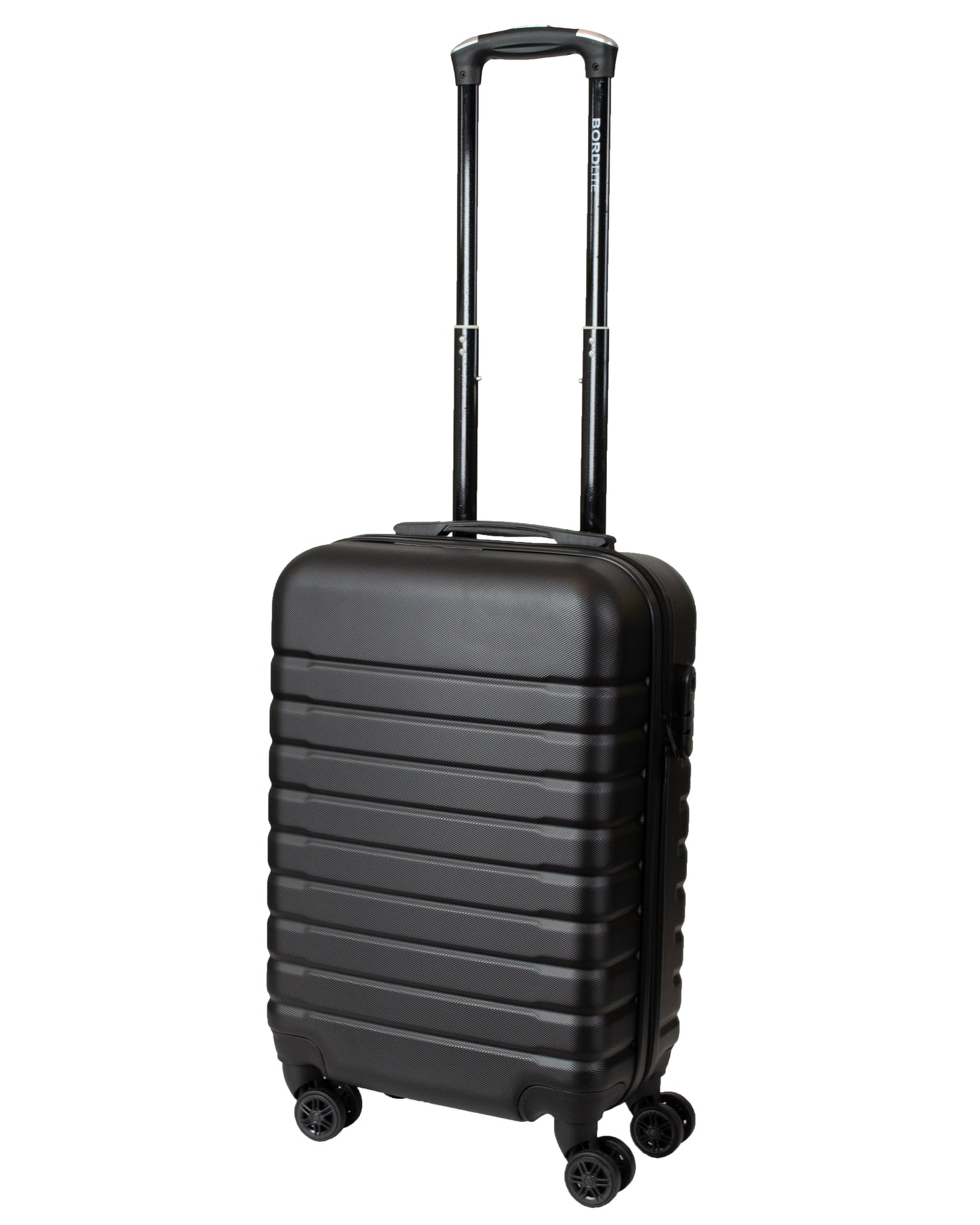 ABS Hard Shell Suitcase With Combination Lock 4 Wheels Black