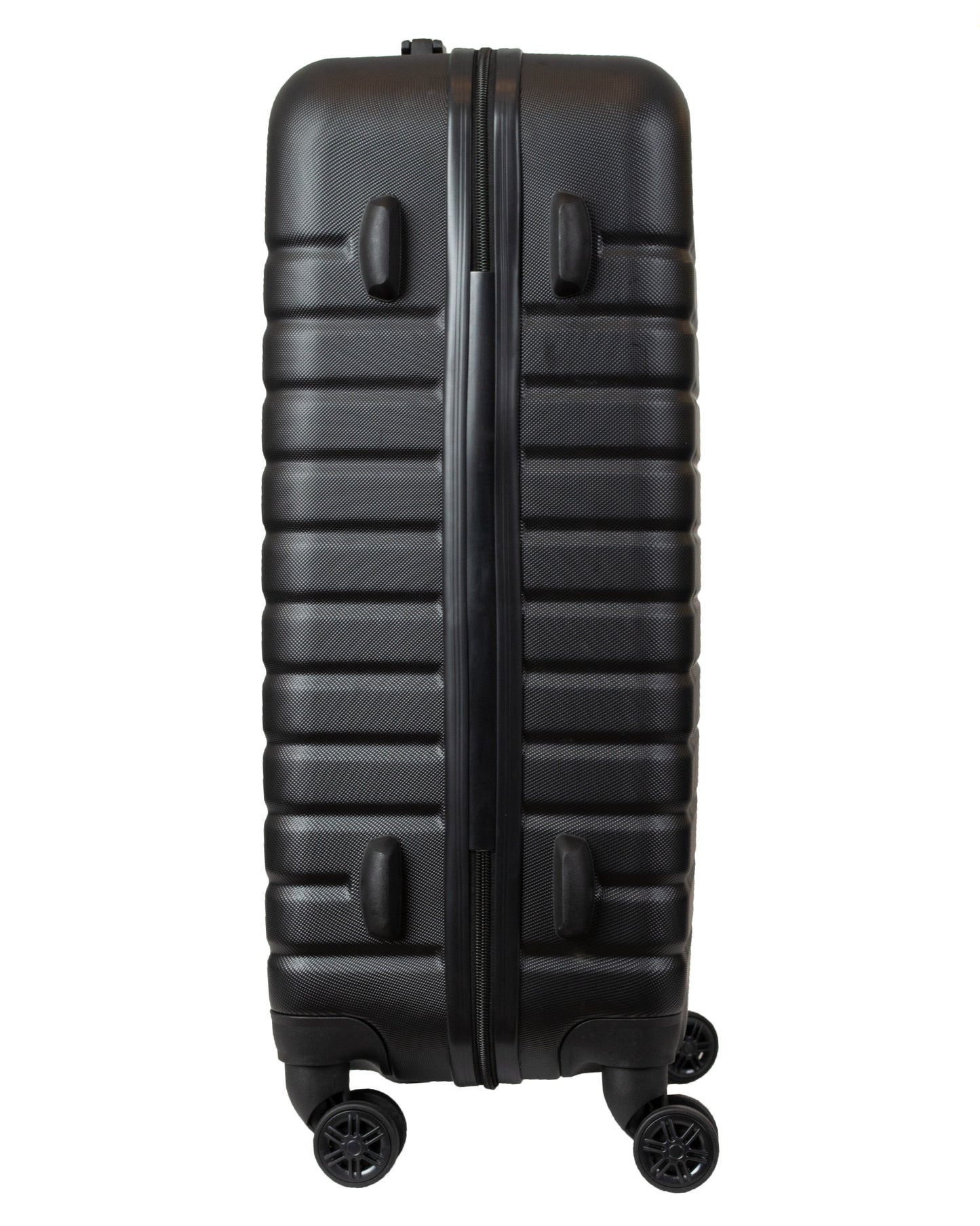 ABS Hard Shell Suitcase With Combination Lock 4 Wheels Black