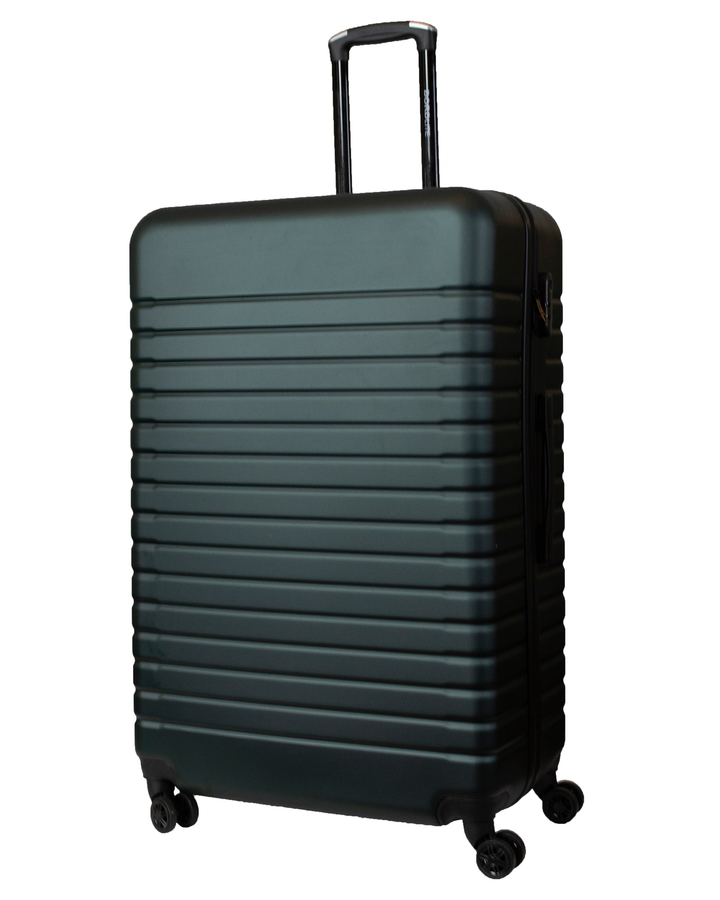 ABS Hard Shell Suitcase With Combination Lock 4 Wheels Dark Green