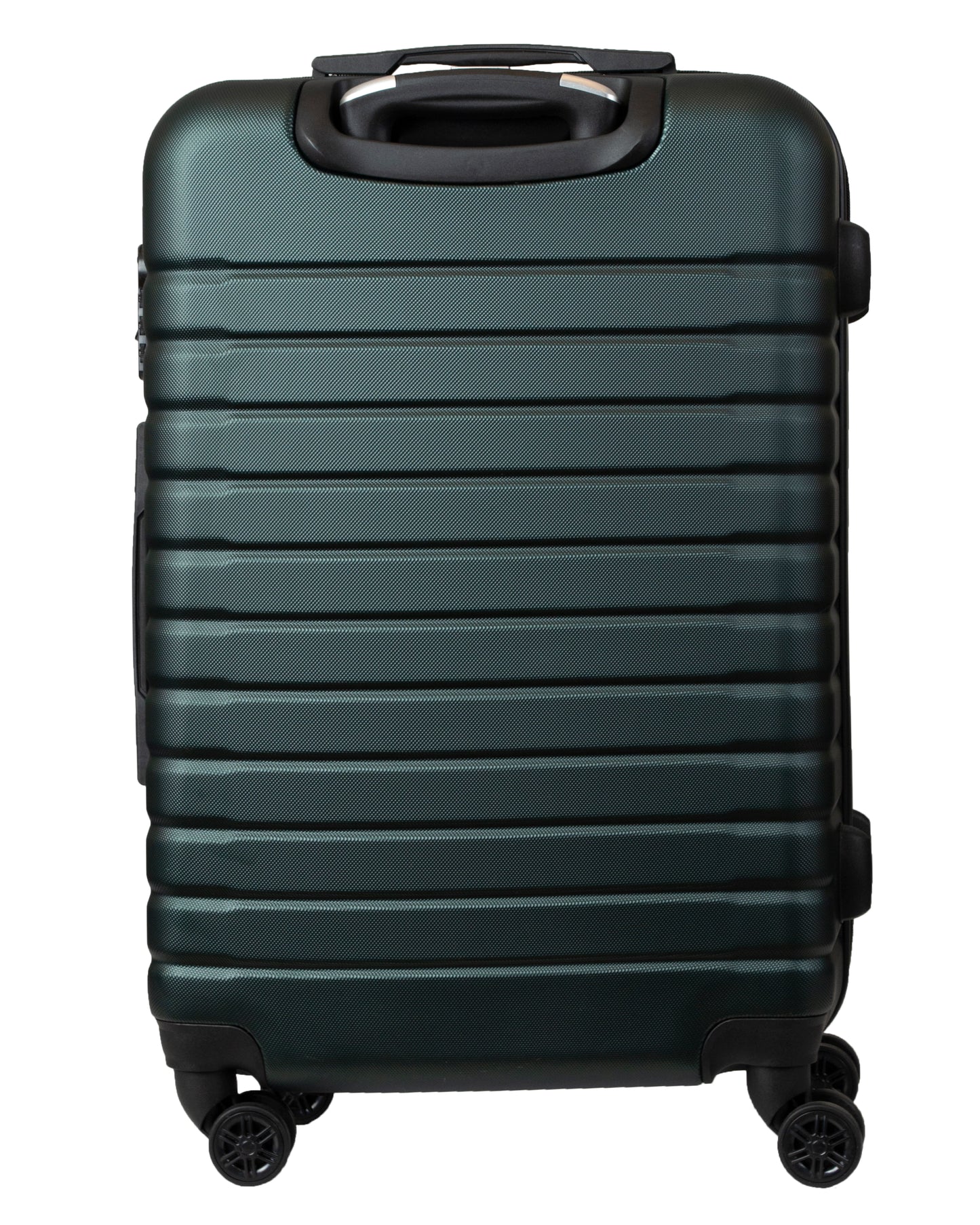 ABS Hard Shell Suitcase With Combination Lock 4 Wheels Dark Green