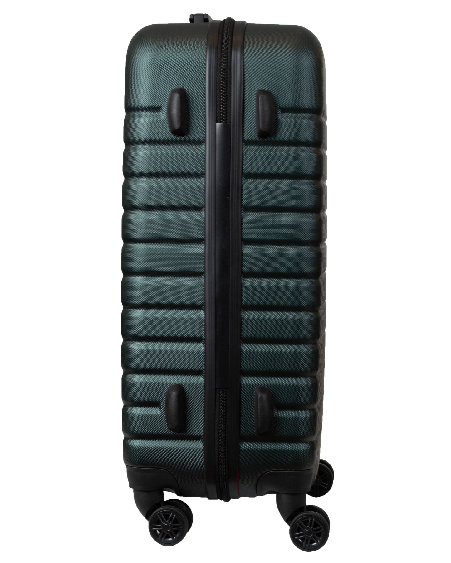 ABS Hard Shell Suitcase With Combination Lock 4 Wheels Dark Green