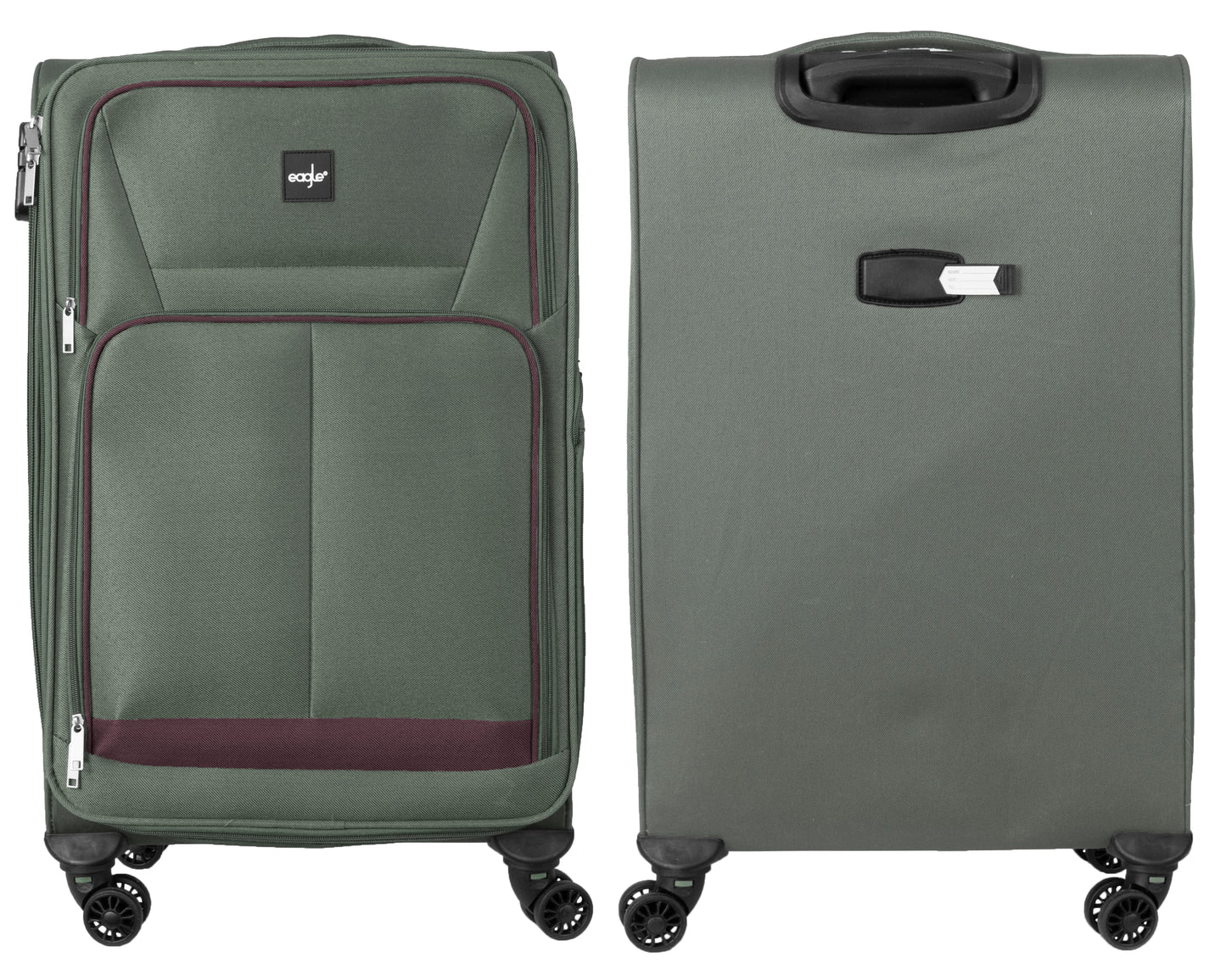 4 Wheels Soft Case Luggage Green