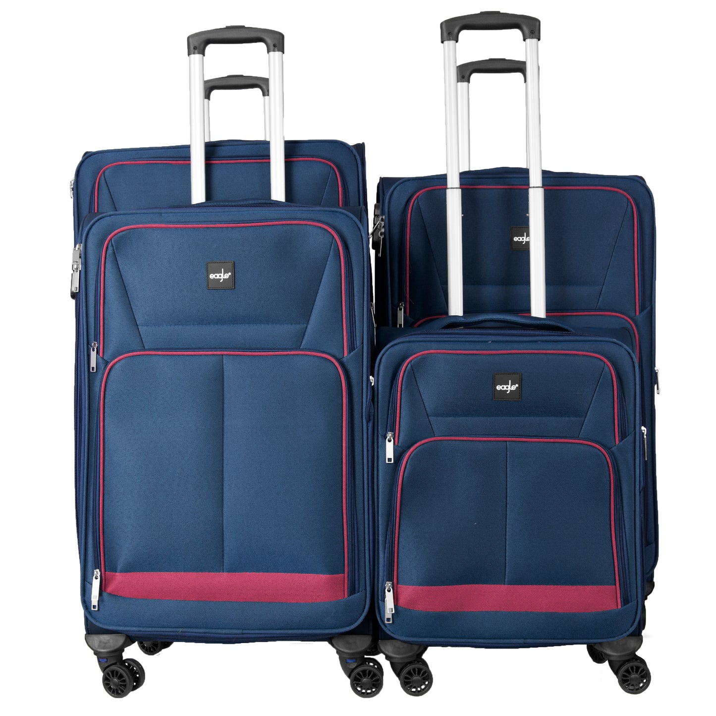 4 Wheels Soft Case Luggage Navy