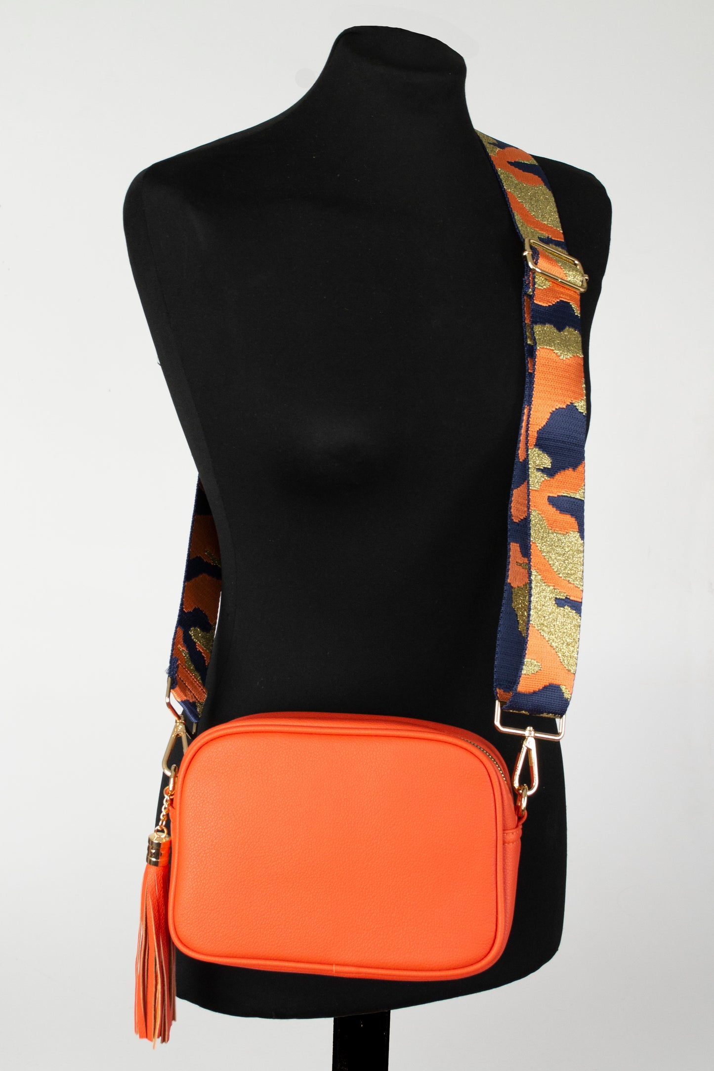 2 Straps Camera Bag with Tiger Pattern