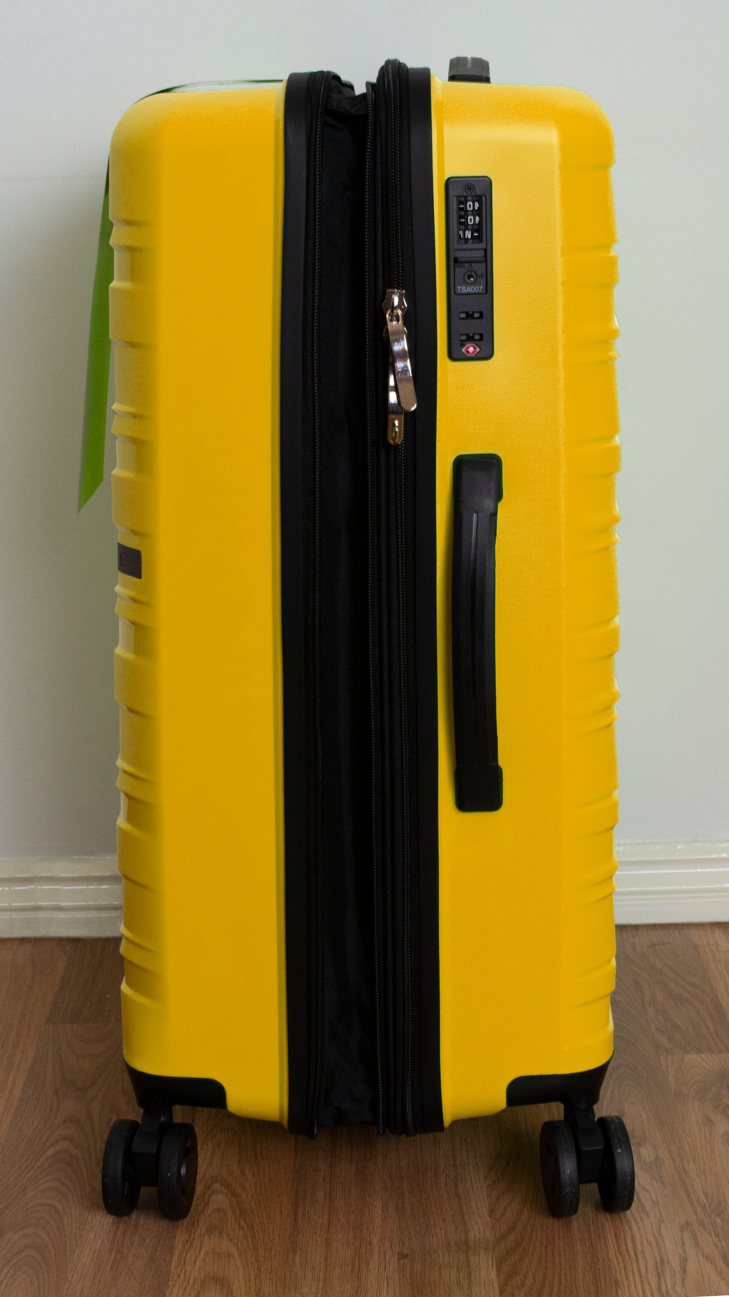 Waves ABS Hard Shell Cabin Suitcase Yellow